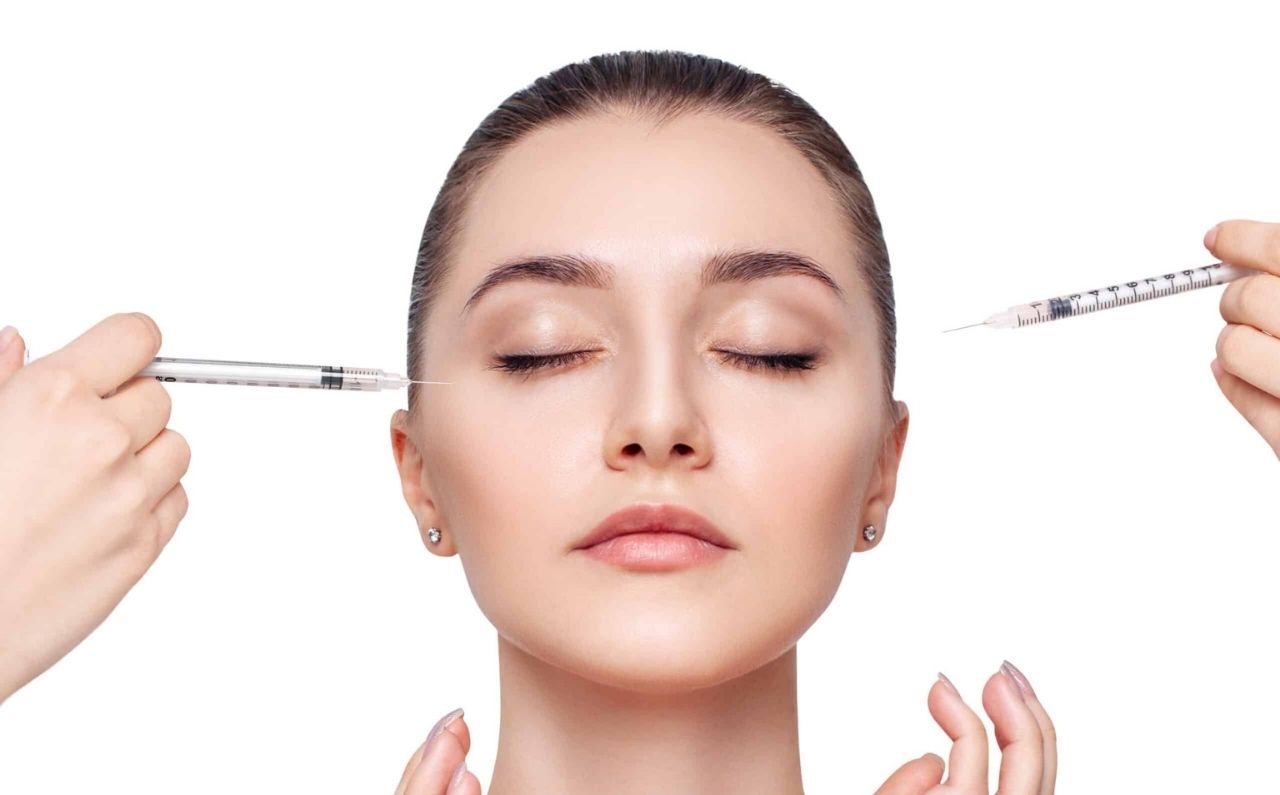 Woman about to receive a skin booster injection, featuring P198 Exo-HL.