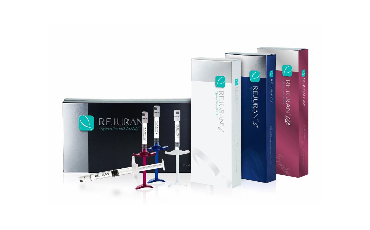 Collection of Rejuran Scar products used at Millennium Clinic KL for improving skin texture, reducing acne scars, and promoting healthy, rejuvenated skin.