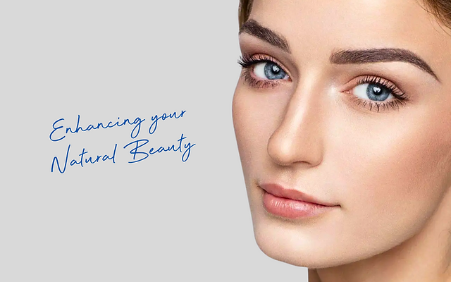 Woman doing a facial exercise with chin tilted upward, promoting skin firmness and complementing HIFU treatment results.