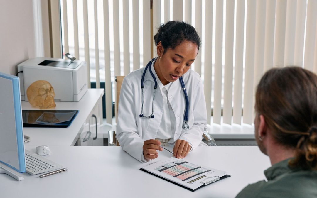 Patient discussing a personalised treatment plan with a doctor
