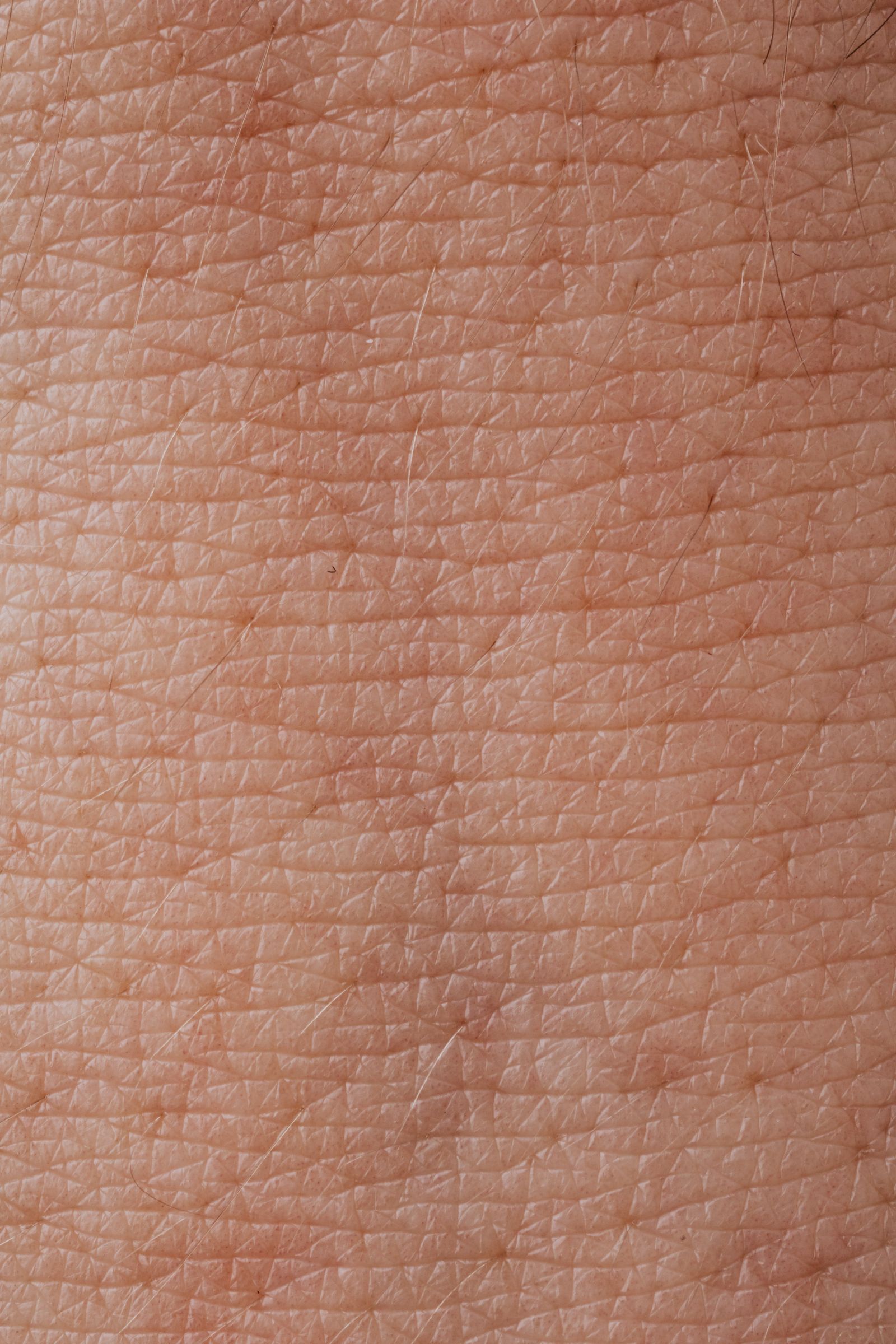 Macro photograph showing natural human skin texture
